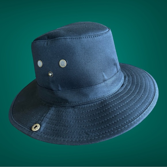 SOL Summer Shade hat with neck cover‎ flap-Black, One size, unisex NWOT - Picture 2 of 7